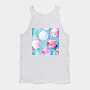 Watercolor christmas lights pattern Tank Top